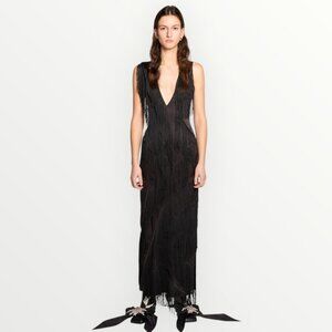 Preen By Thornton Bregazzi Phoebe Fringe Maxi Dress